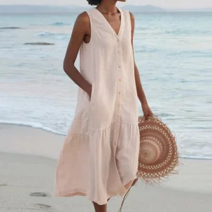 LYRA – VESTIDO DE VERANO CON CUELLO EN V
