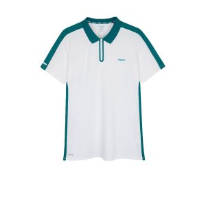 Polo Hombre Nox Pro Blanco/Verde Ivy 2026