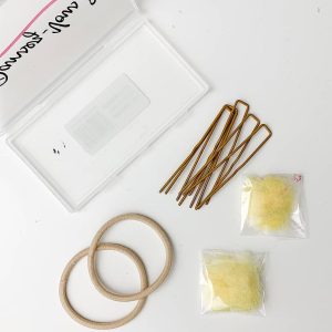 Kit Redecilla Rubia y Horquillas Moño