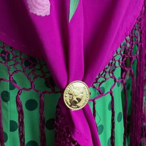Broche Anillo para Mantoncillo Moneda