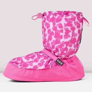 Botas Térmicas Warm Up Booties Corazones Rosas