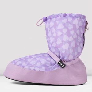 Botas Térmicas Warm Up Booties Corazones Lila