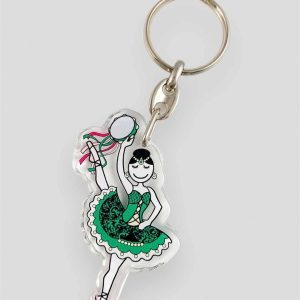 Llavero de ballet Esmeralda