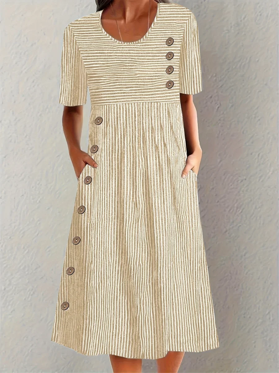 Sofia | Vestido de verano a rayas para Mujer - Imagen 5