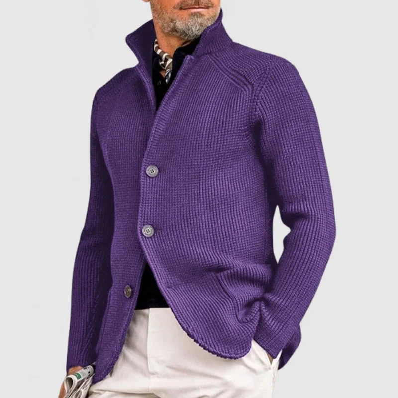 Ramon - Jersey elegante con bolsillo de punto con solapa para hombre - Imagen 5