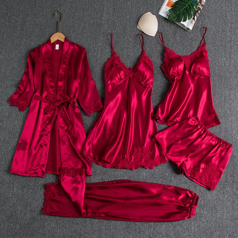 Helene | Conjunto de pijama de 5 piezas de Mujer - Imagen 2