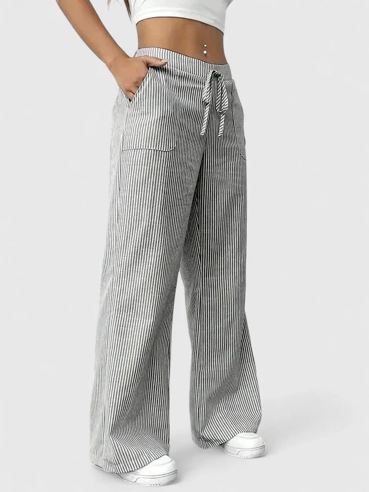Dominique | Pantalones anchos y cómodos con detalles elegantes - Imagen 8