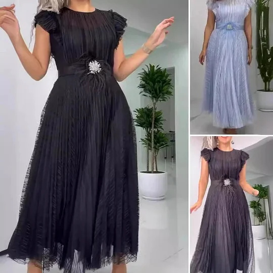 Aveline – Vestido elegante de chiffon de seda - Imagen 8