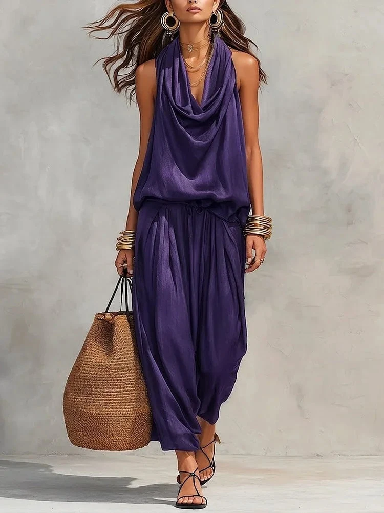Simona | Conjunto de dos piezas que consiste en una blusa y pantalones para Mujer - Imagen 7