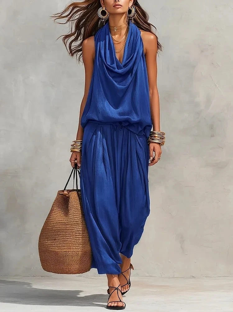 Simona | Conjunto de dos piezas que consiste en una blusa y pantalones para Mujer - Imagen 8