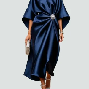 Albertine – Elegante vestido largo de satén de Mujer