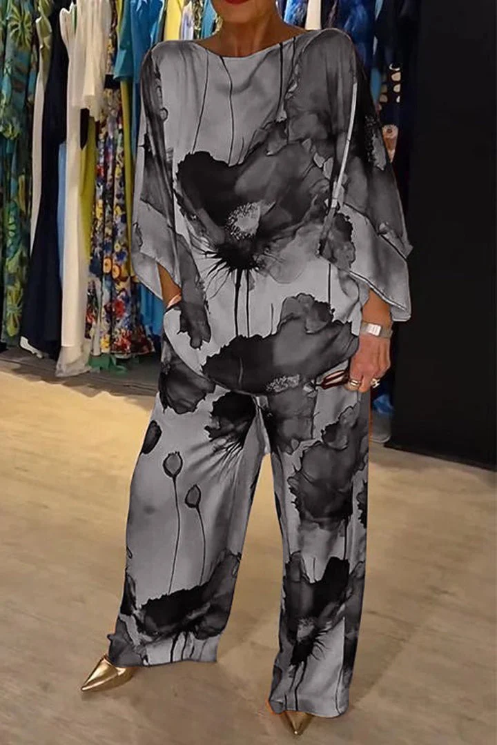 Silvia™ Conjunto de dos piezas con estampado elegante - Imagen 3