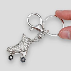Llavero Patín Artístico Metálico con Strass