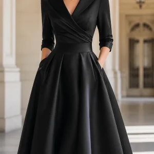 Élodie - Vestido de Mujer midi de satén