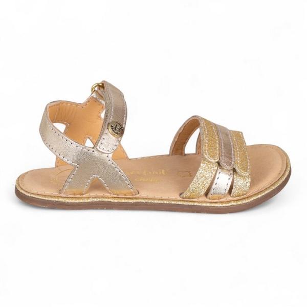 Sandalia de piel BAREFOOT en piel con velcro - Imagen 7