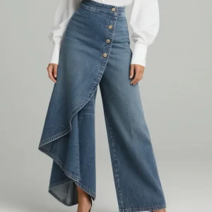 Wikke - Pantalones vaqueros de Mujer