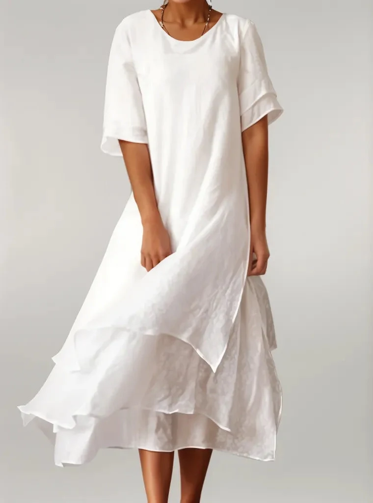ELOISE | Elegante vestido largo de algodón - Imagen 4