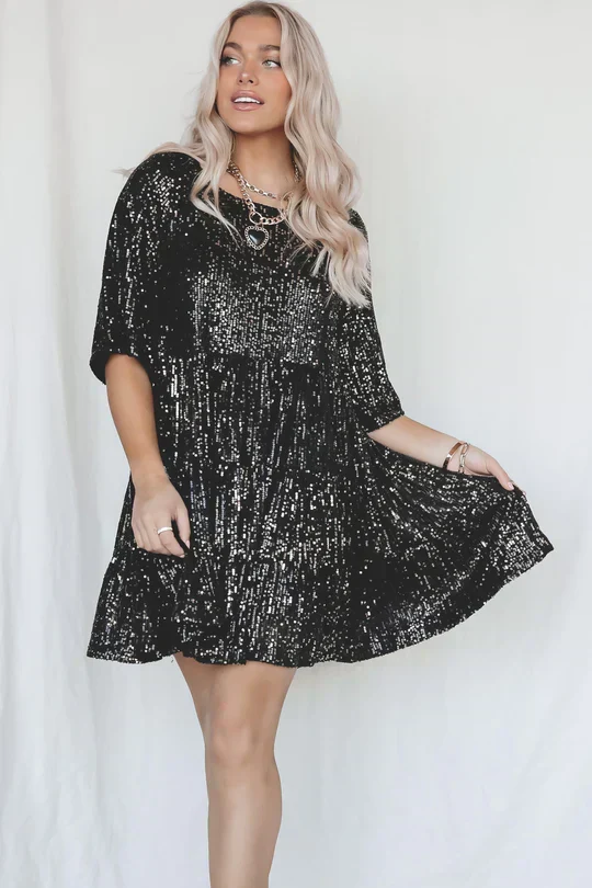 Vestido Antonella™ Glamuroso de Lentejuelas - Imagen 6