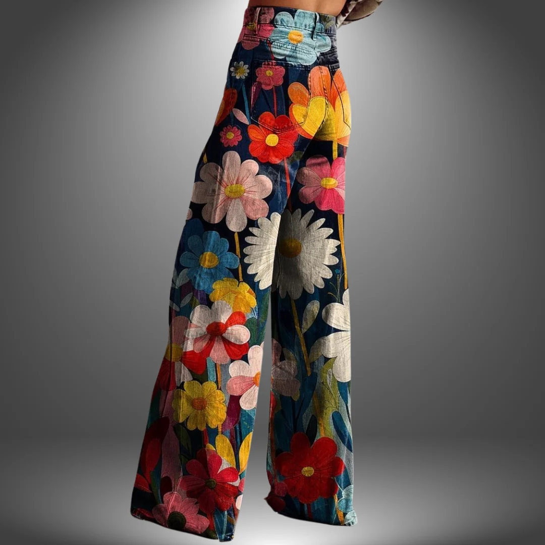 Olivia | Pantalones estilo floral premium - Imagen 3