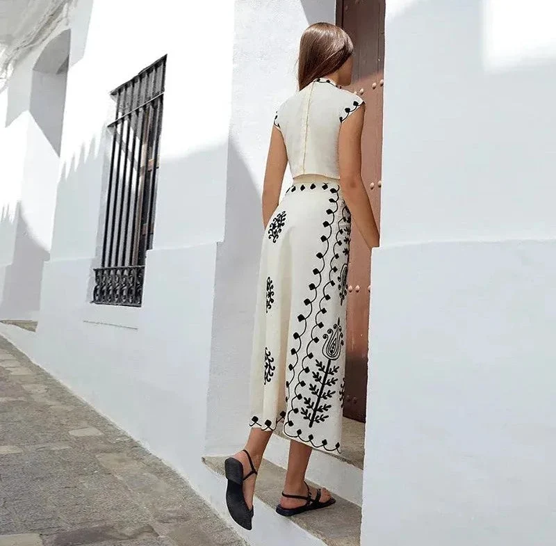 Melissa™ - Conjunto de top y falda larga - Imagen 6
