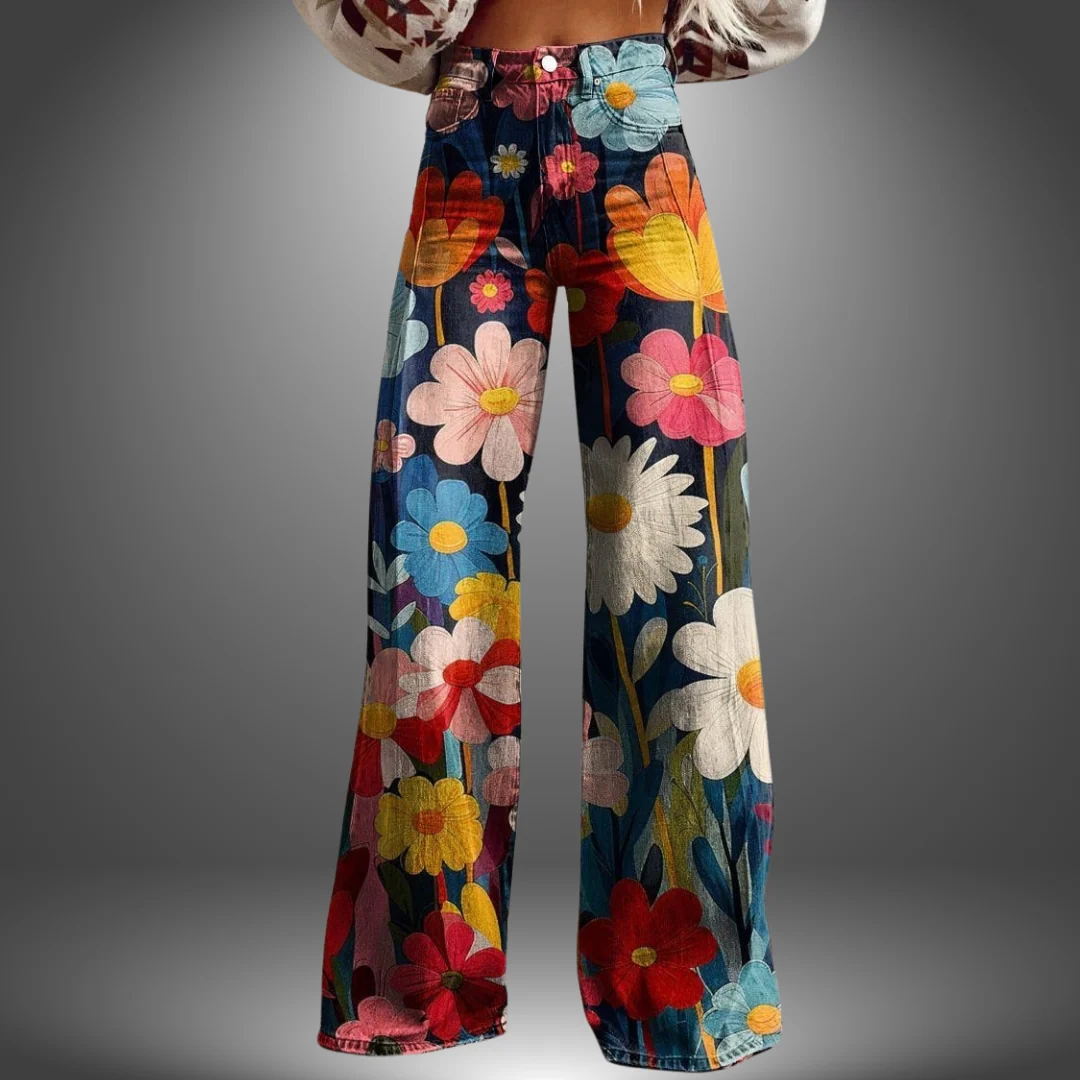 Olivia | Pantalones estilo floral premium - Imagen 2