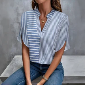 Blusa casual de rayas