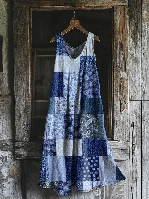 Suzon – Vestido fresco estampado a cuadros - Imagen 3