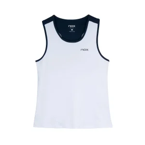 Camiseta Tirantes Nox Mujer Team Blanco/Azul Marino 2026