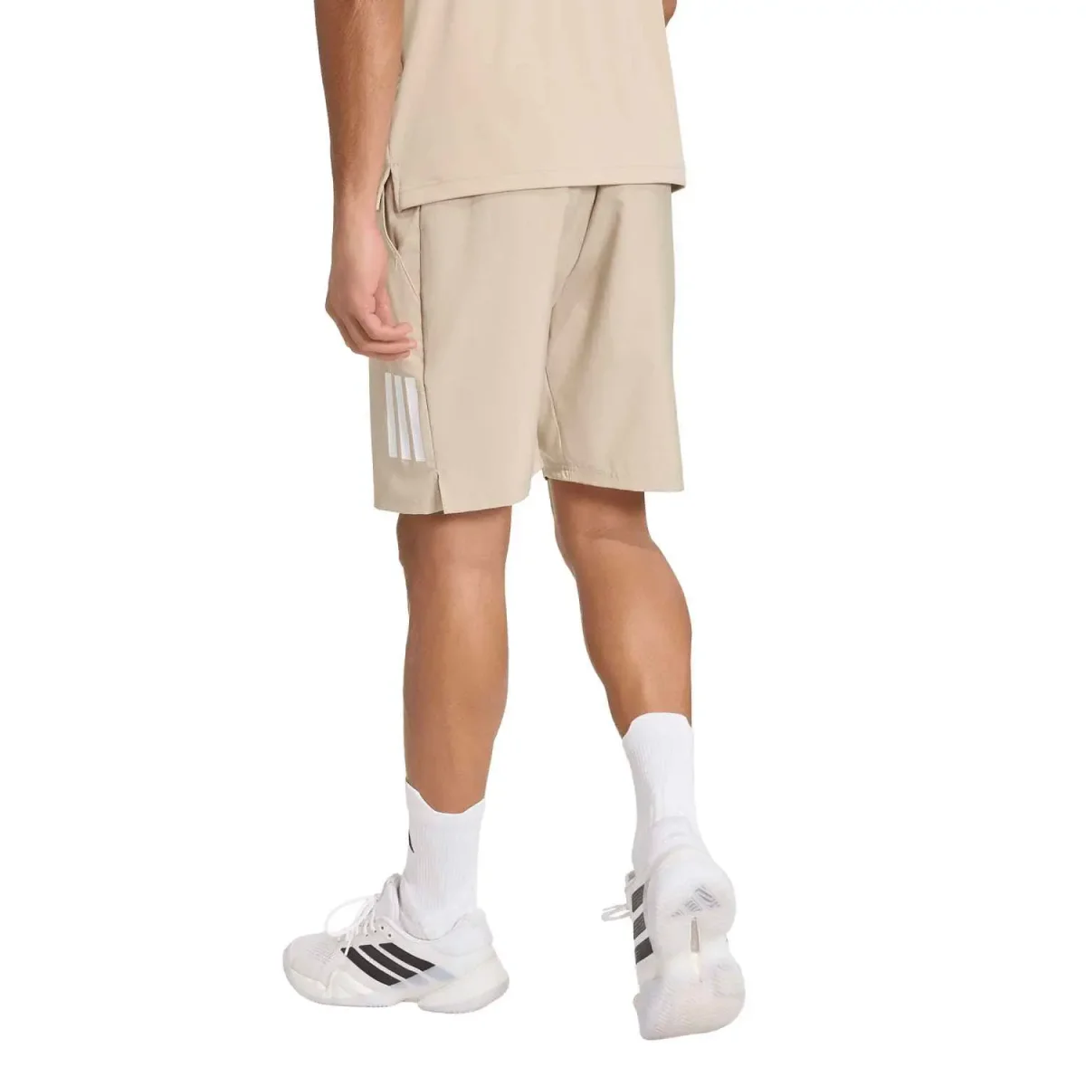 Pantalon Corto Adidas Club 3STR Kaki 2026 - Imagen 7