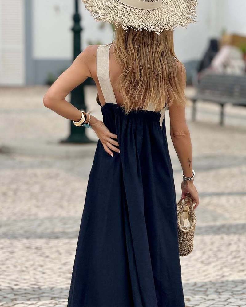 SIENNA | Elegante vestido sin espalda con cuello cruzado de moda para Mujer - Imagen 5