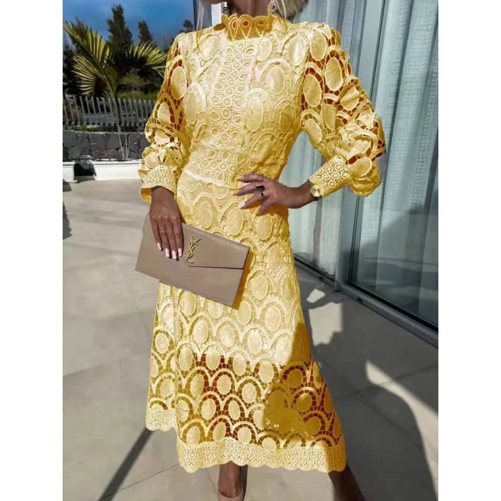 MELINA|Vestido moderno de encaje - Imagen 5