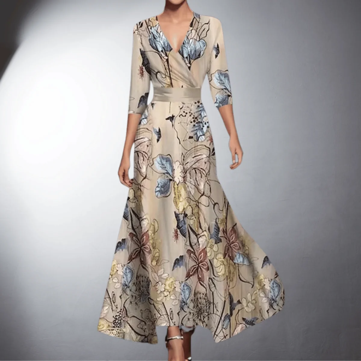 Nunzia | Elegante vestido de noche con encanto floral - Imagen 4