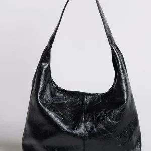 Bolso de mano Scarlett de piel desgastada
