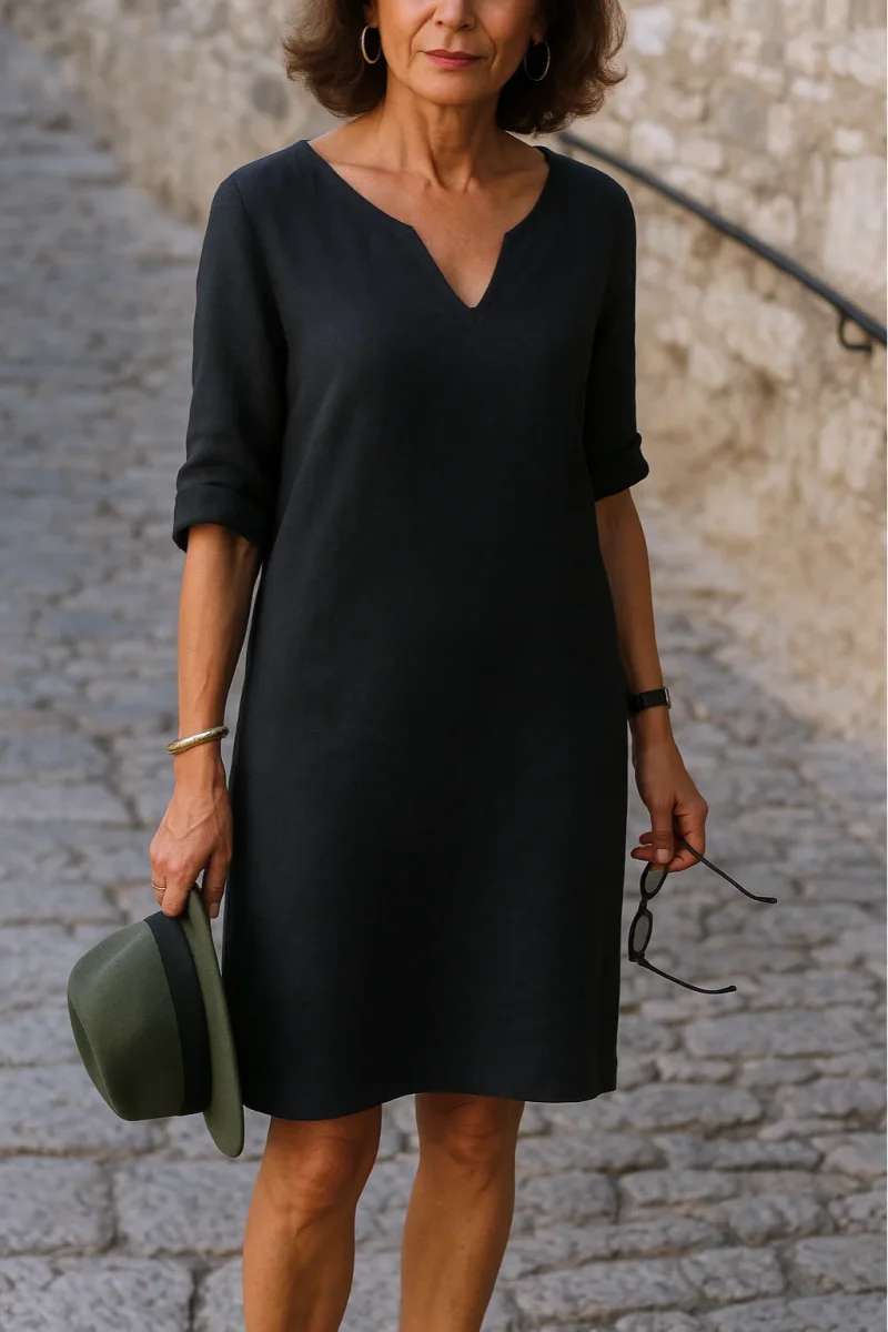 Ria™ | Elegante vestido con escote en V - Imagen 2