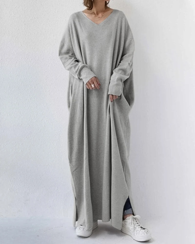 Sofia | Elegante vestido largo de invierno para mujer con mangas largas - Imagen 2