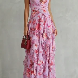 Belladina – Vestido de rosas románticas para Mujer
