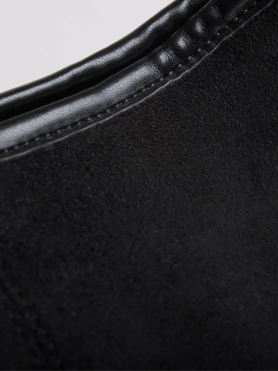 Bolso de mano de cuero de gamuza para uso diario - Imagen 6