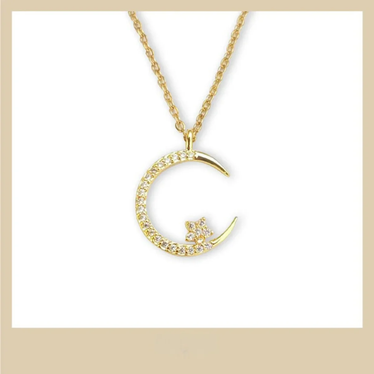Celeste – Collar de Mujer Estrella y Luna - Imagen 2