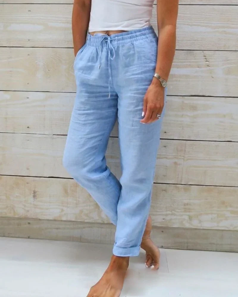 PANTALÓN ESTERALDA CON CINTURA ELÁSTICA - Imagen 2