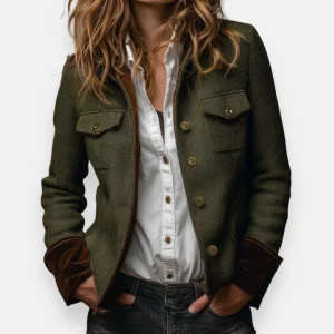 Anais | Chaqueta elegante con detalles de terciopelo para Mujer