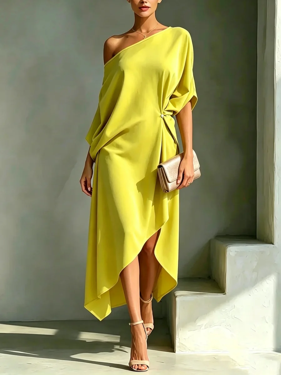Camila | Vestido asimétrico elegante para Mujer - Imagen 2