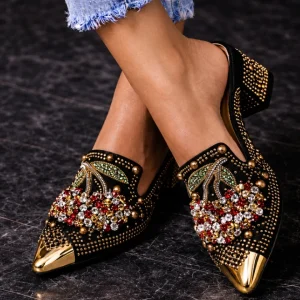 Gilda | Tacon con Cristales y Detalle de Cereza para Mujer