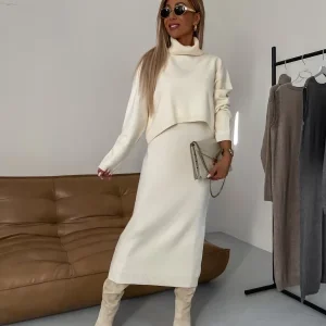 Nicole - Conjunto de punto otoño/invierno para mujer