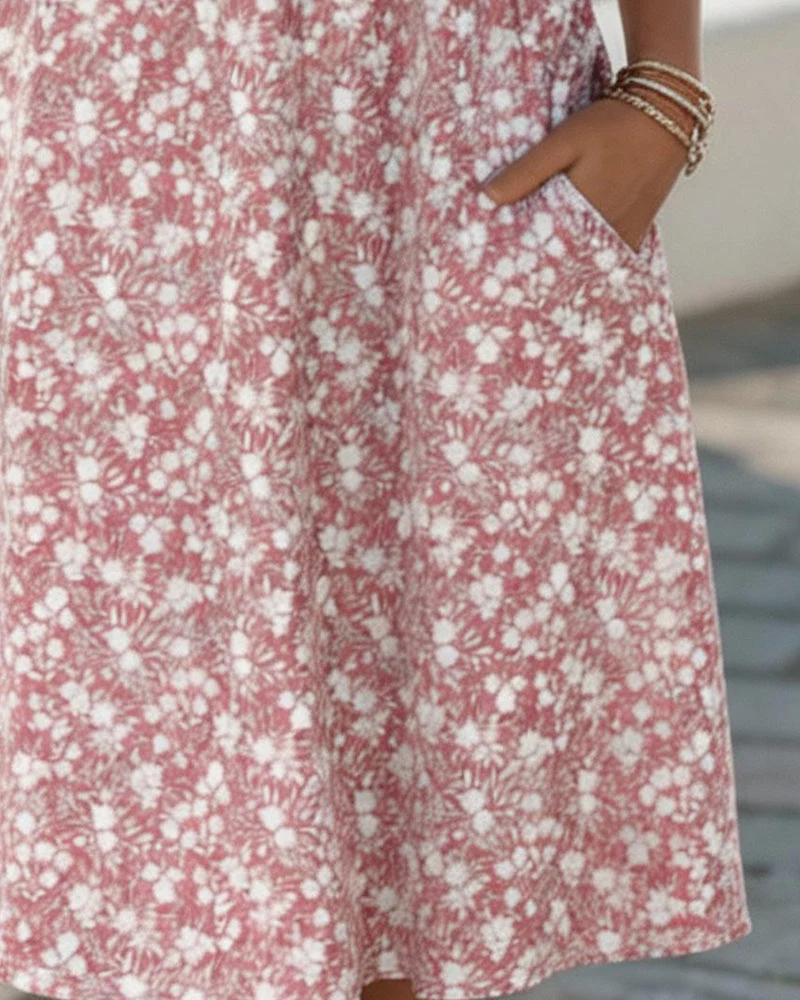 Carmen | Vestido midi floral suelto y ligero para Mujer - Imagen 3