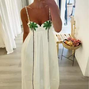 Celeste™ Vestido con tirantes de primavera/verano
