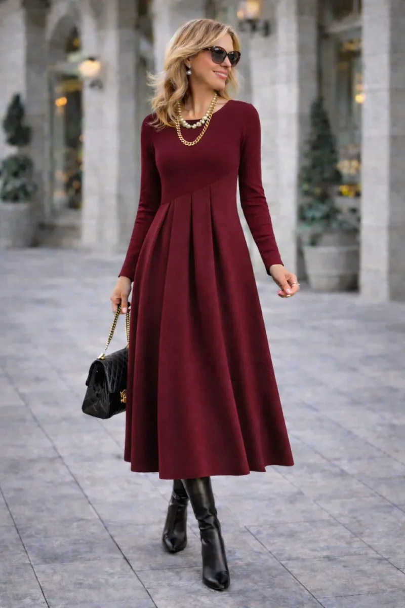 Eliara™ | Vestido largo elegante e intemporal - Imagen 8