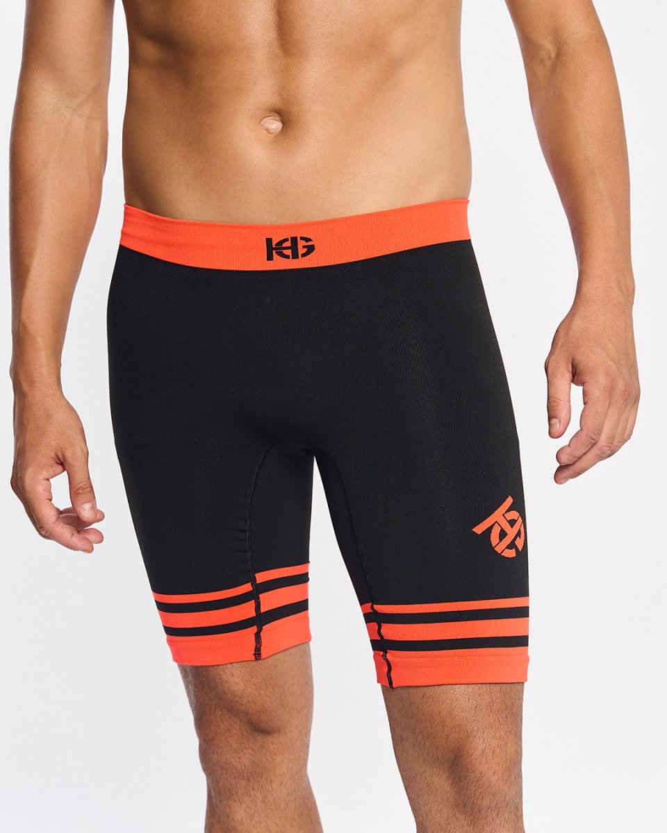 DALES · Short técnico para running y trailrunning | Naranja - Imagen 3
