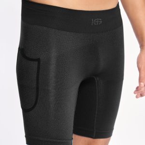 ARDEN · Short técnico seamless para running y trail | Negro