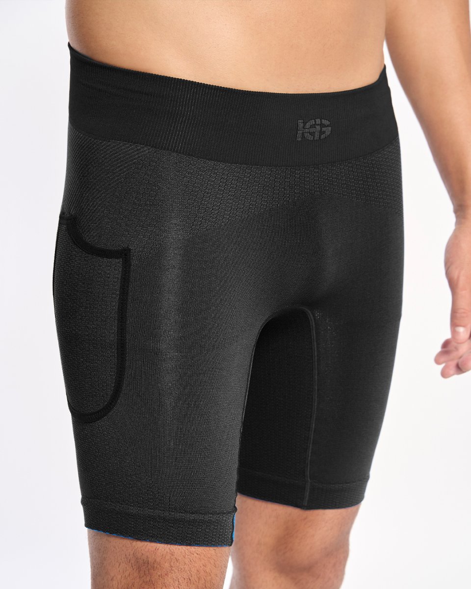 ARDEN · Short técnico seamless para running y trail | Negro - Imagen 2
