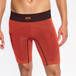 ARDEN · Short técnico seamless para running y trail | Naranja